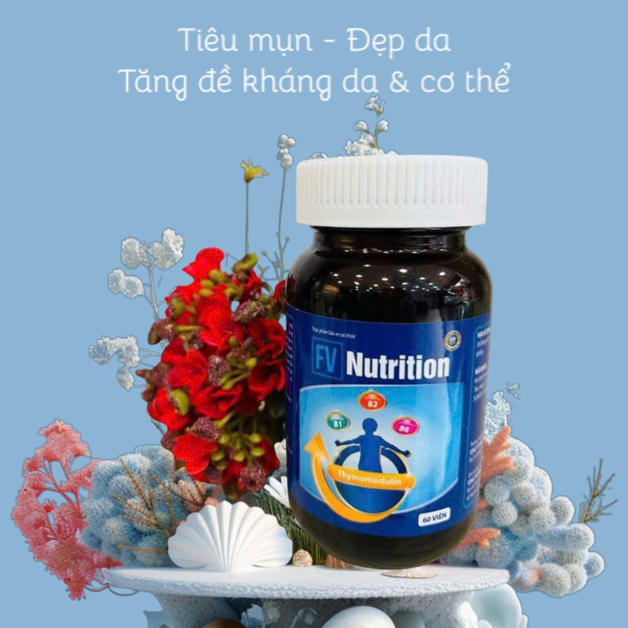 Viên uống tiêu mụn, tăng đề kháng da và cơ thể